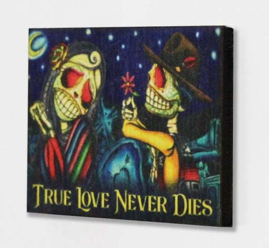 Black Market Art Company True Love Never Dies & Wood Refrigerator Magnet Print - Black Market Art Company - Flyclothing LLC