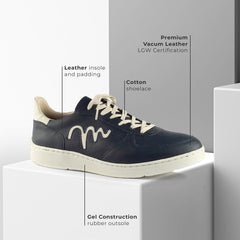 Movers by Sandro Moscoloni Mark Genuine Leather Men's Blue Sneakers