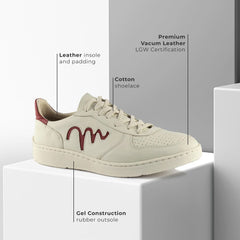 Movers by Sandro Moscoloni Marlin Red Men's Genuine Leather Sneakers