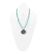 Pueblo Blue Turquoise Magnesite and Jasper Sterling Silver Necklace - Barse Jewelry - Flyclothing LLC