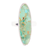 Pueblo Blue Turquoise and Sterling Silver Oval Ring - Barse Jewelry