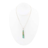 Pueblo Blue Turquoise and Sterling Silver Pendant Necklace - Barse Jewelry - Flyclothing LLC