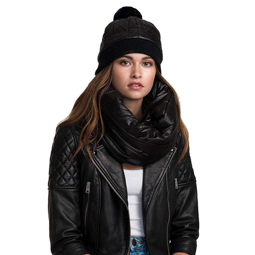 Puffer Padded Beanie Hats - Madeline Love - Flyclothing LLC