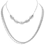 Puka Shell Multi Layer / Multi Chain Necklace - Madeline Love - Flyclothing LLC