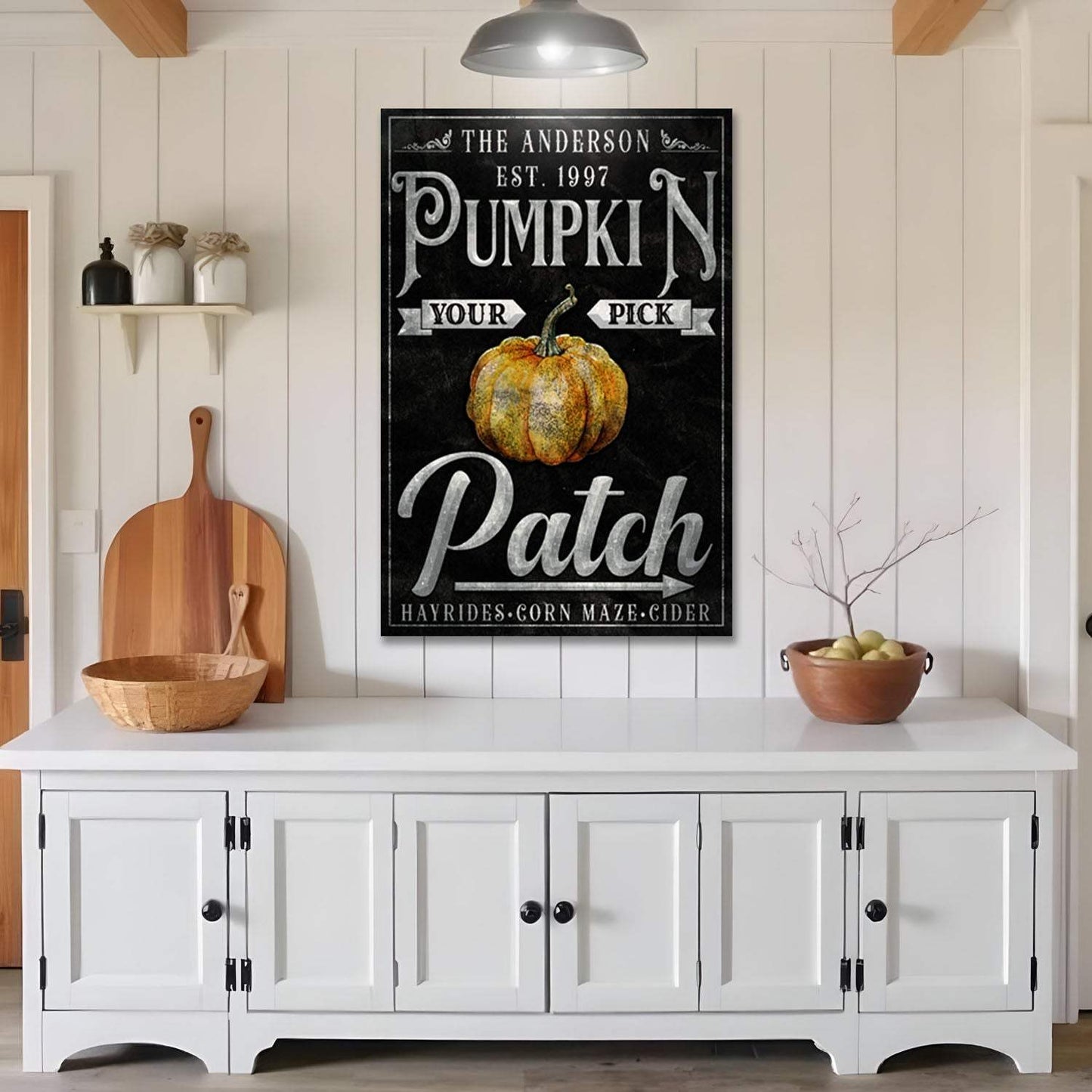 Vintage Pumpkin Patch Thanksgiving Sign - Tailored Canvases - Flyclothing LLC