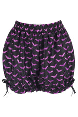 Daisy Corsets LIMITED EDITION Purple Bats Crepe Bloomers - Daisy Corsets