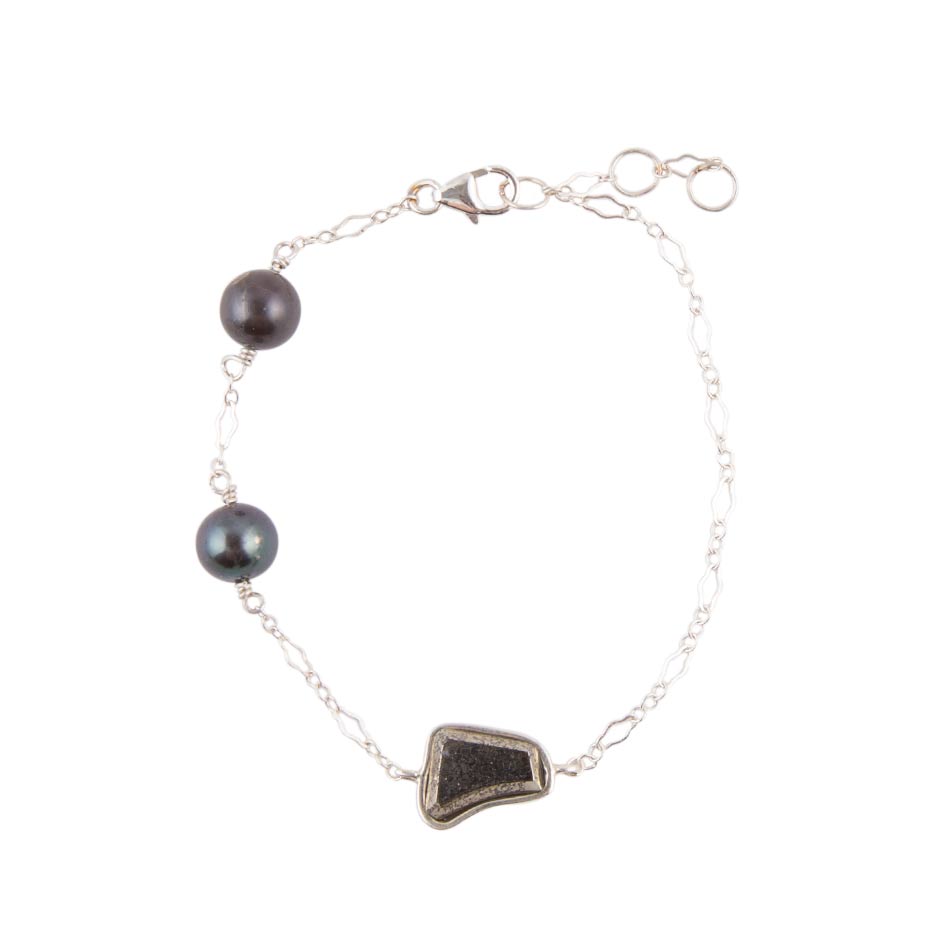Sterling Silver Purple Tahitian Pearl Bracelet - Barse Jewelry