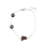 Sterling Silver Purple Tahitian Pearl Bracelet - Barse Jewelry
