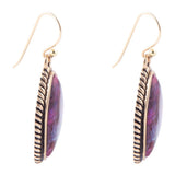 Purple Turquoise Boulder Statement Earrings - Barse Jewelry