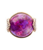 Purple Turquoise Golden Statement Ring - Barse Jewelry - Flyclothing LLC