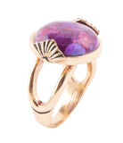 Purple Turquoise Golden Statement Ring - Barse Jewelry - Flyclothing LLC