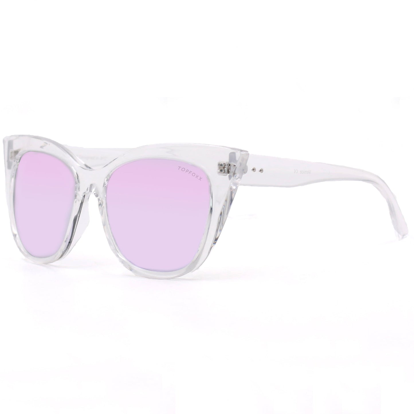 Venice Cateye - Clear Purple - TopFoxx - Flyclothing LLC