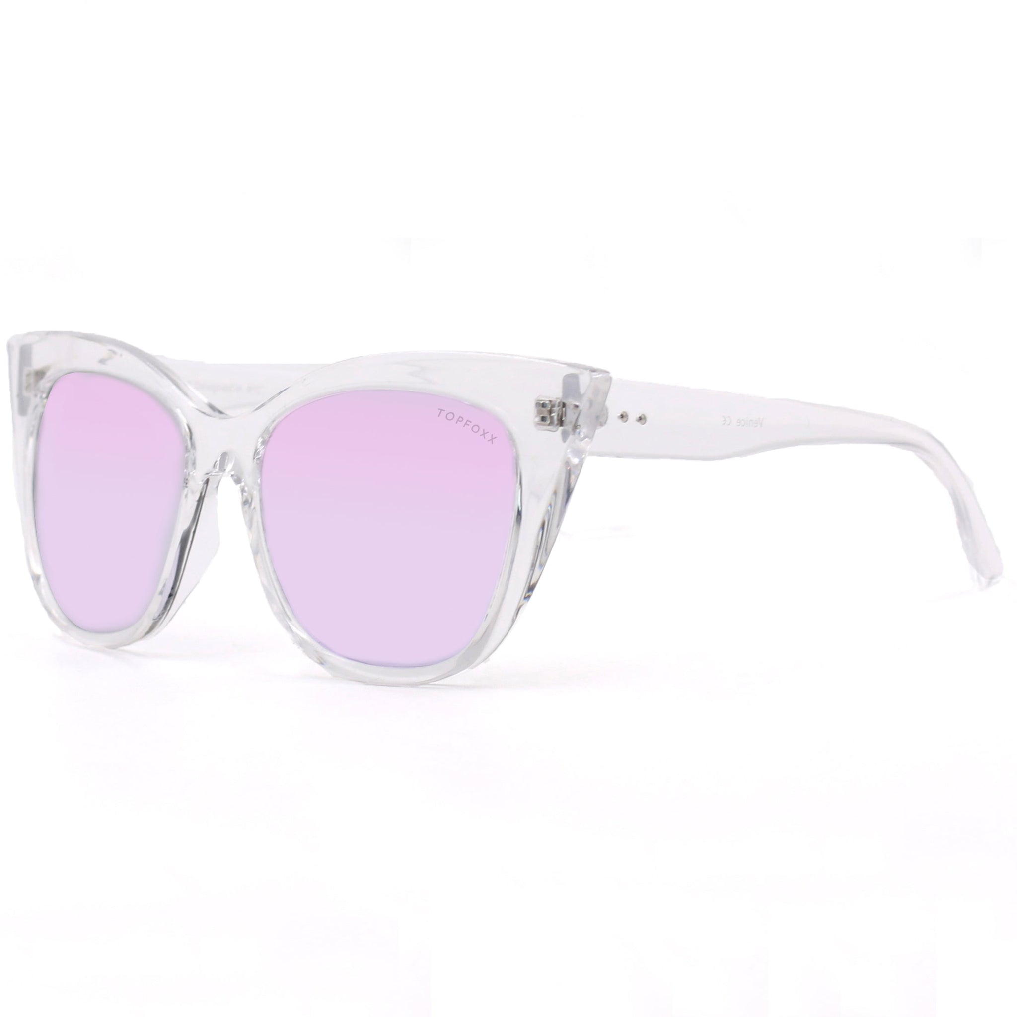 Venice Cateye - Clear Purple - TopFoxx - Flyclothing LLC