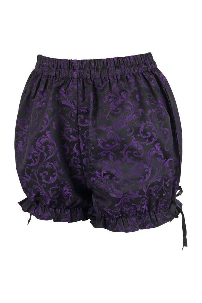 Daisy Corsets Purple/Black Brocade Bloomers - Daisy Corsets