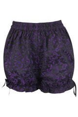 Daisy Corsets Purple/Black Brocade Bloomers - Daisy Corsets