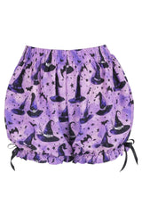 Daisy Corsets LIMITED EDITION Purple/Black Witch Print Crepe Bloomers - Daisy Corsets