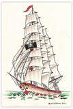 Black Market Art Company Pyrate Ship Print