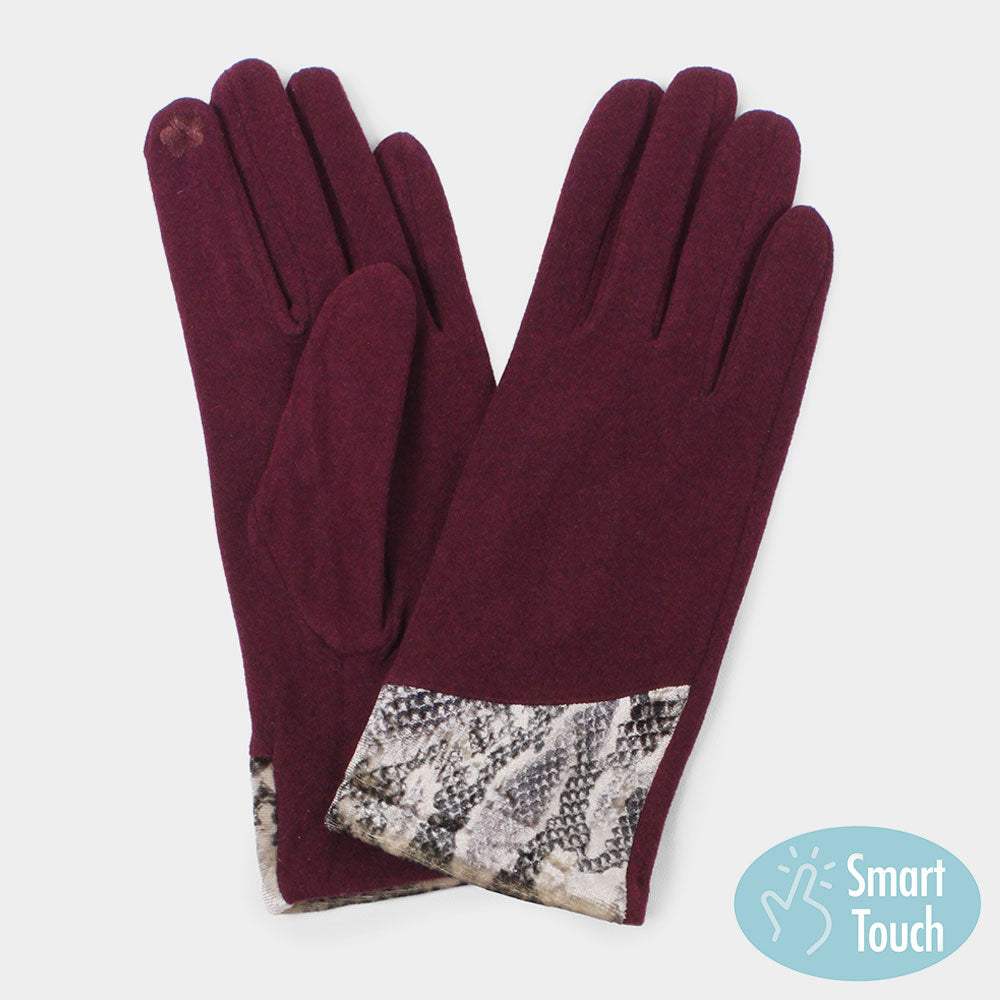 Python Cuff Smart Gloves - Madeline Love - Flyclothing LLC
