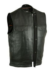 DS181A Concealed Snap Closure, Milled Cowhide, Without Collar & Hidde