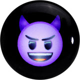 9/16 Licensed Purple Devil emoji Acrylic Double Flare Plug Set - BodyCandy - Flyclothing LLC