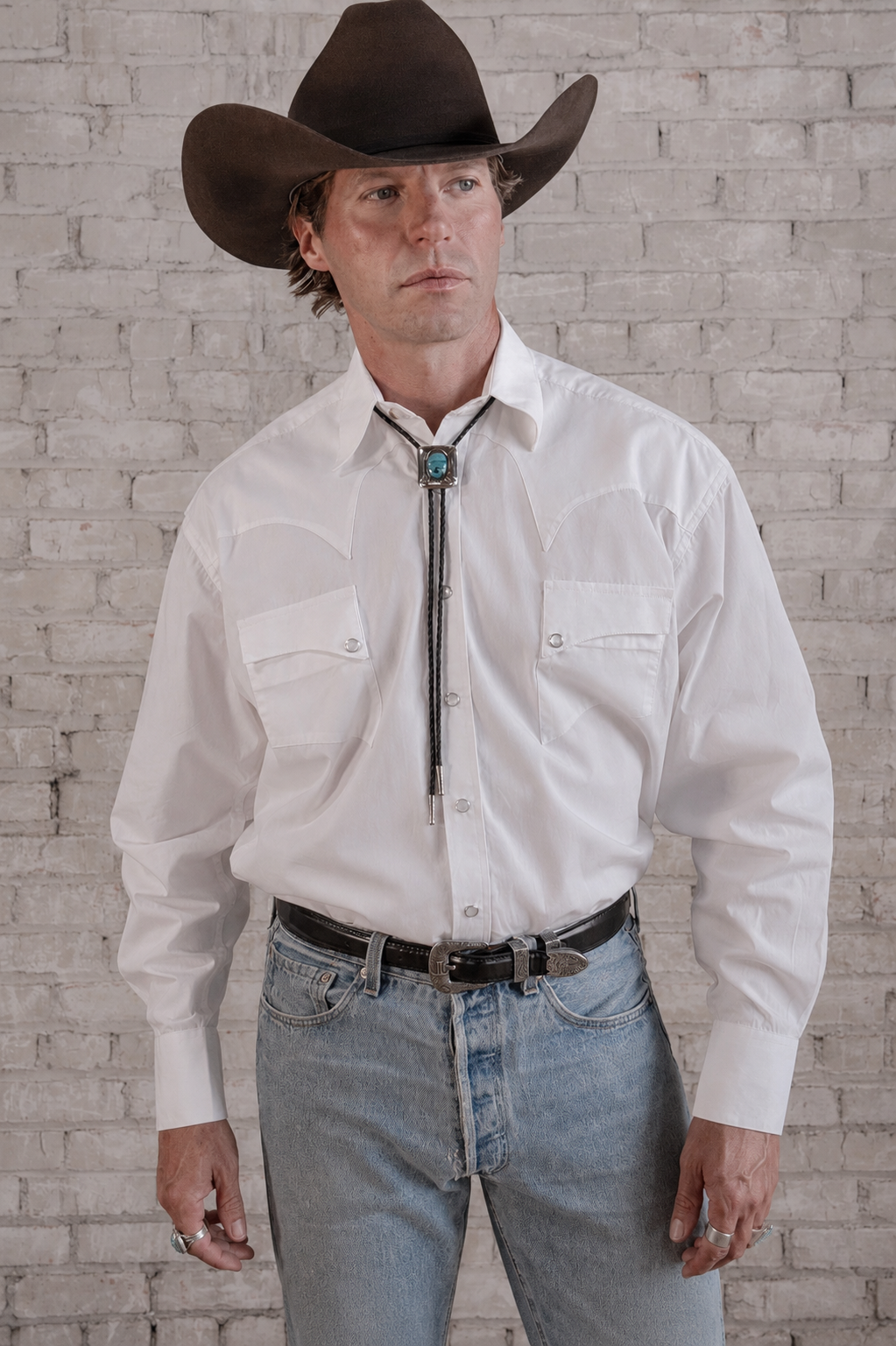 Rockmount Ranch Wear Men's White Quarter Horse Pima Cotton Western Shirt - Rockmount Clothing - Flyclothing LLC