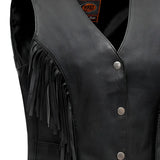 Apache Women's Leather Motorcycle Vest - First Manufacturing Company - Flyclothing LLC