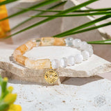 Quartet of Luck - Citrine & Selenite Bracelet of Serendipity - Conscious Items - Flyclothing LLC