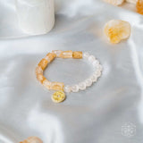 Quartet of Luck - Citrine & Selenite Bracelet of Serendipity - Conscious Items - Flyclothing LLC
