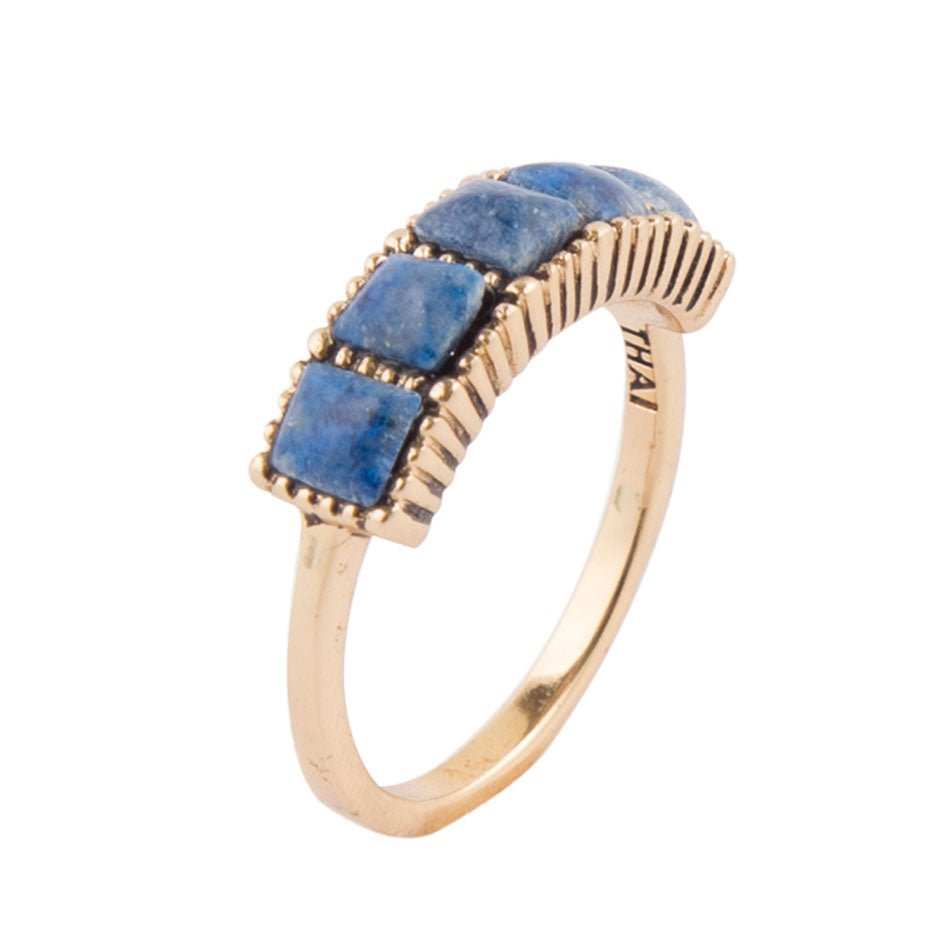 Quinary Lapis Ring - Bronze - Barse Jewelry - Flyclothing LLC