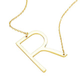 R Monogram Metal Pendant Necklace - Madeline Love - Flyclothing LLC