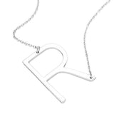 R Monogram Metal Pendant Necklace - Madeline Love - Flyclothing LLC