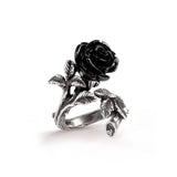 Wild Black Rose Ring - Alchemy of England - Flyclothing LLC