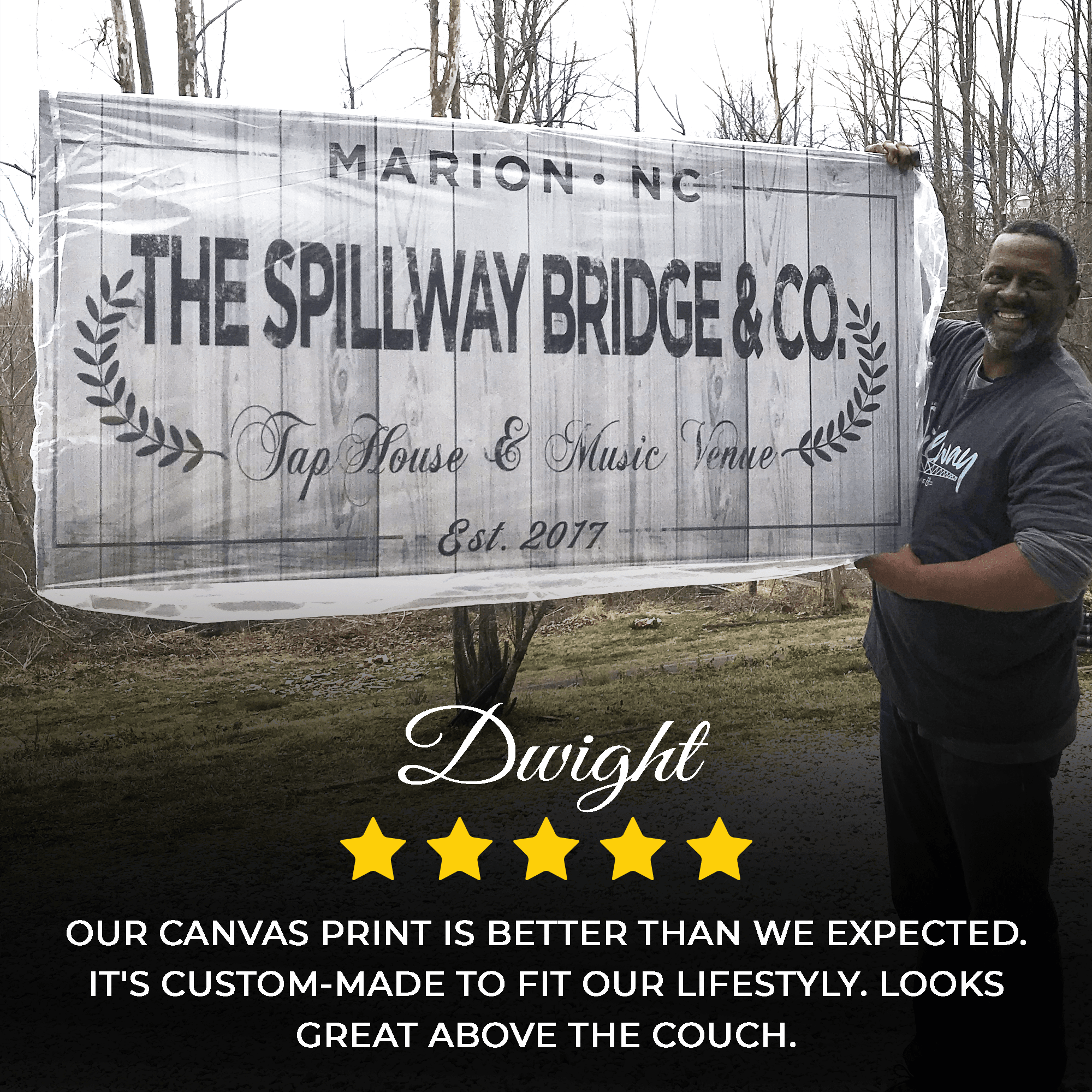Bar and Grill Sign IV - Tailored Canvases - Flyclothing LLC