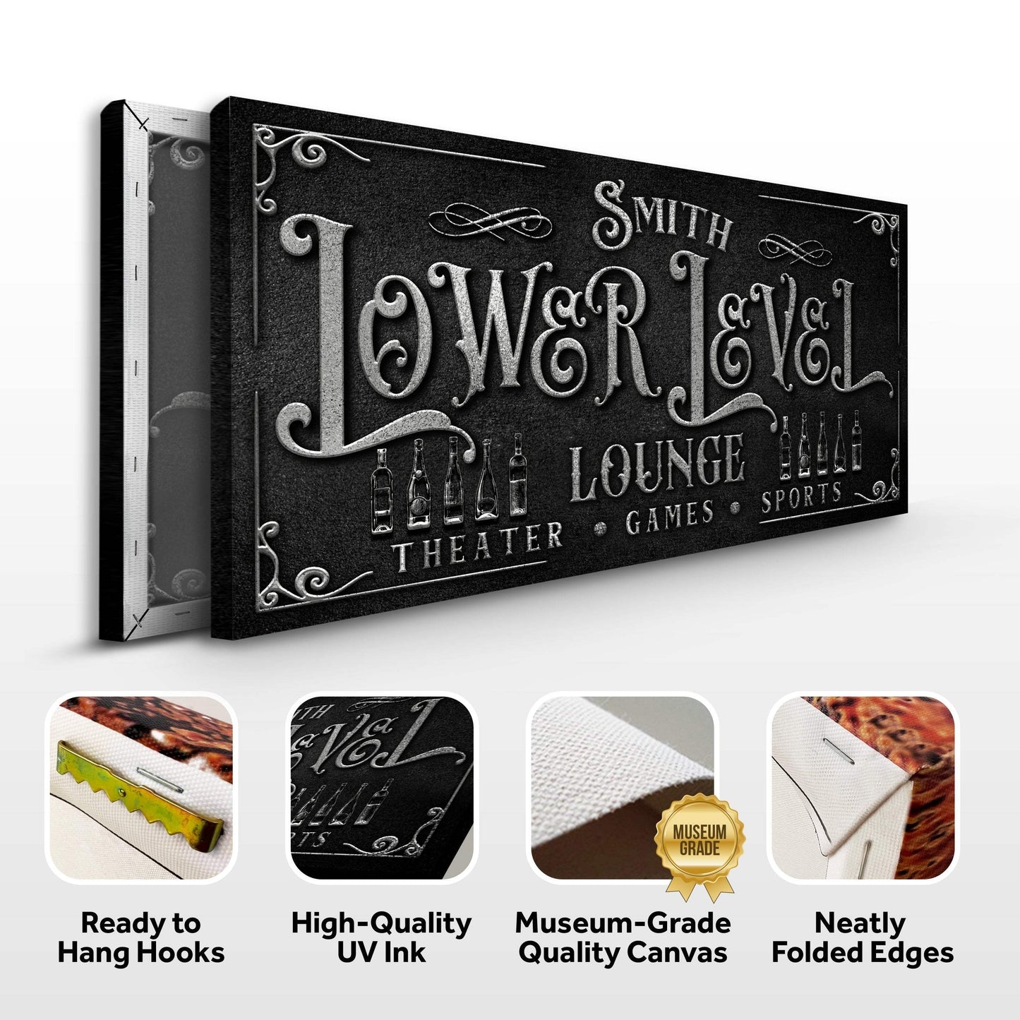 Personalized Lower Level Sign - Tailored Canvases - Flyclothing LLC