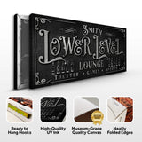 Personalized Lower Level Sign - Tailored Canvases - Flyclothing LLC