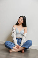 Racerback Flower Lace Bralette Padded - Boho Clothing and Accessories - Flyclothing LLC
