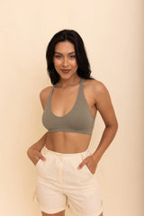 Lacey Racerback Seamless Bralette – Soft Wireless Lace Comfort