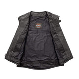 Raceway - Men's Motorcycle Perforated Leather Vest - First Manufacturing Company - Flyclothing LLC
