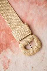 Raffia Stretch Belt - Eco Friendly Comfort