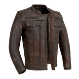 Raider Men's Motorcycle Leather Jacket - First Manufacturing Company - Flyclothing LLC
