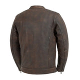 Raider Men's Motorcycle Leather Jacket - First Manufacturing Company - Flyclothing LLC