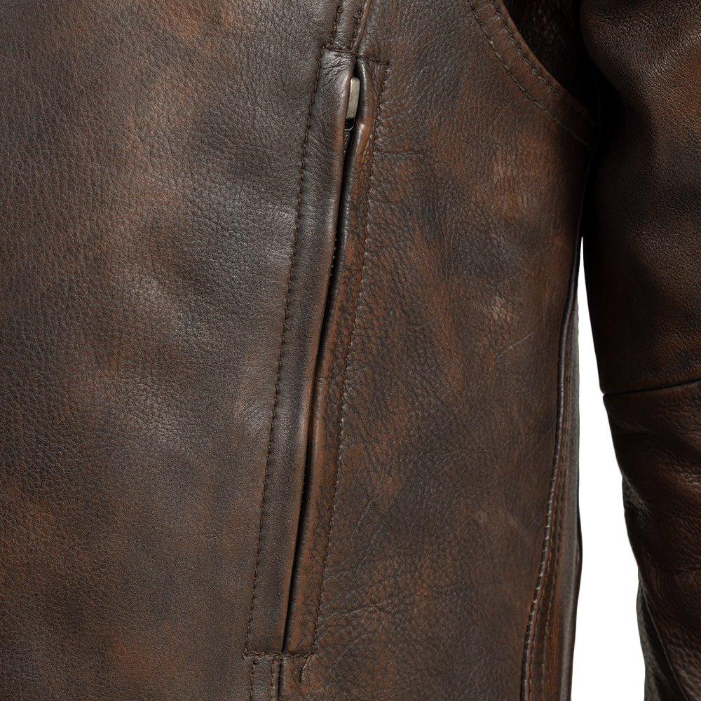 Raider Men's Motorcycle Leather Jacket - First Manufacturing Company - Flyclothing LLC