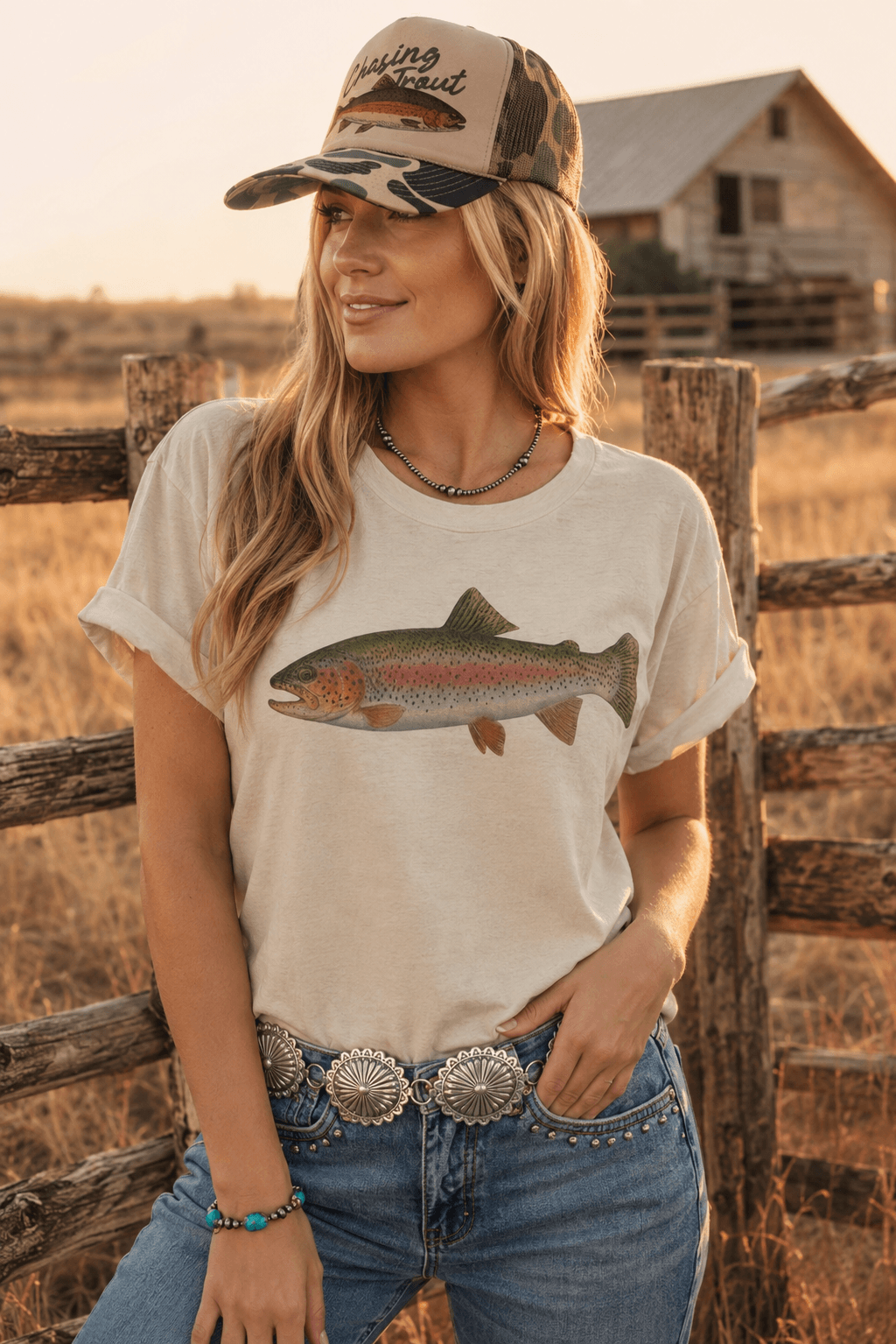 Rainbow Trout Graphic Tee
