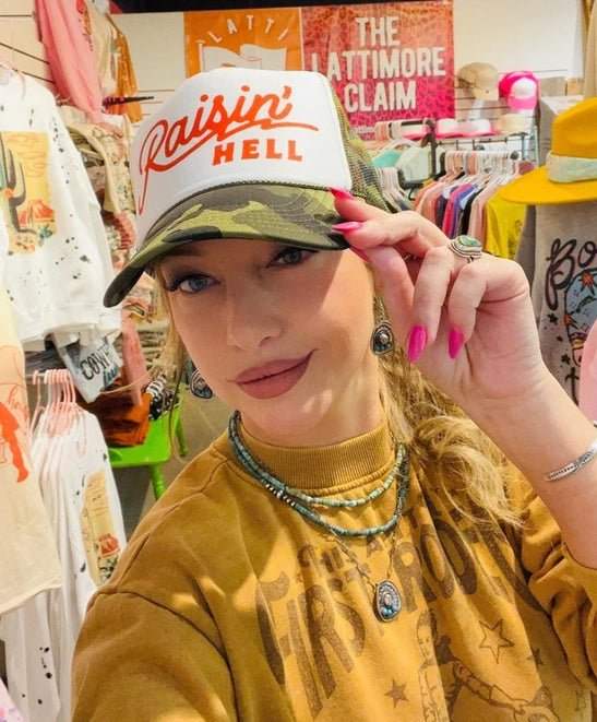 Raisin' Hell Trucker Hat - Wild Junkie - Flyclothing LLC