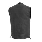 Rampage - Men's Motorcycle Leather Vest - First Manufacturing Company - Flyclothing LLC