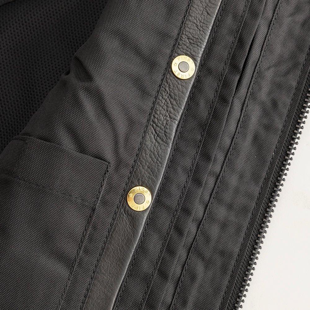 Rampage - Men's Motorcycle Leather Vest - First Manufacturing Company - Flyclothing LLC