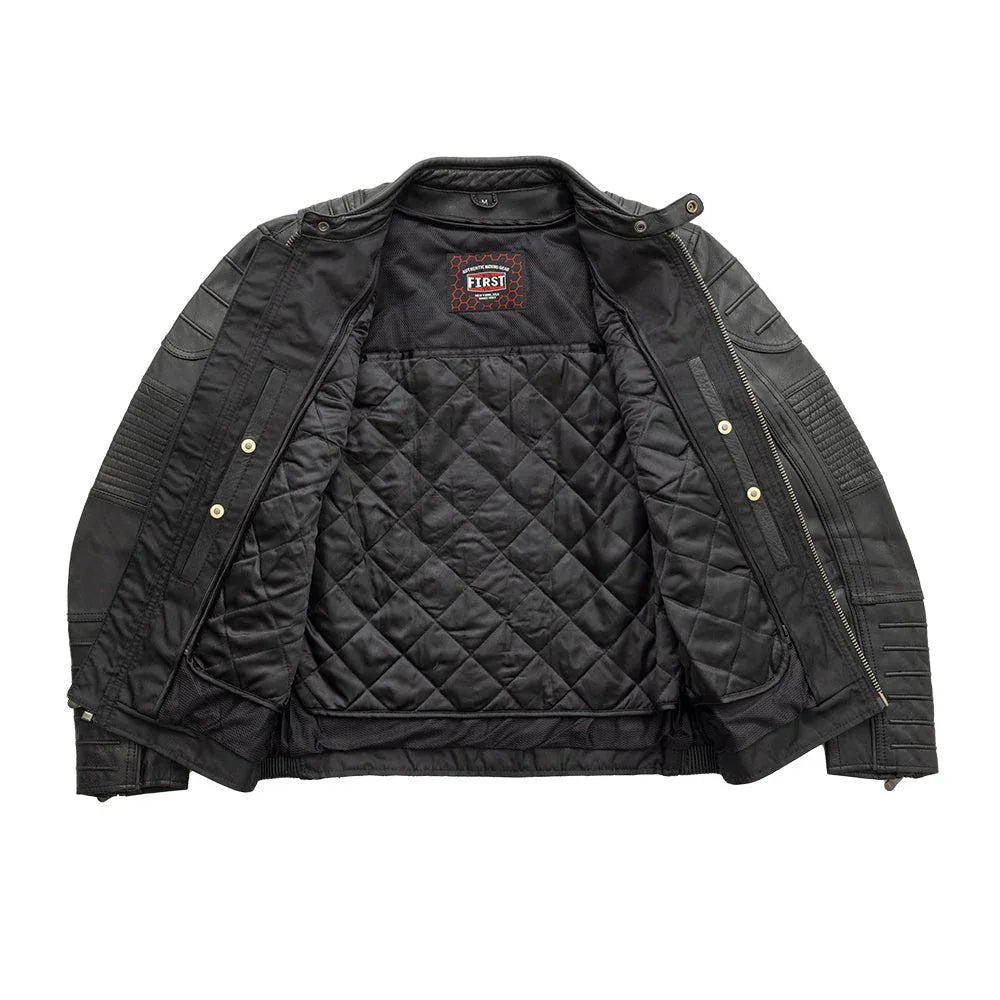 Raptor Men's Motorcycle Leather Jacket - First Manufacturing Company - Flyclothing LLC