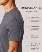 Buki Cinqo Tech Tee - Raven