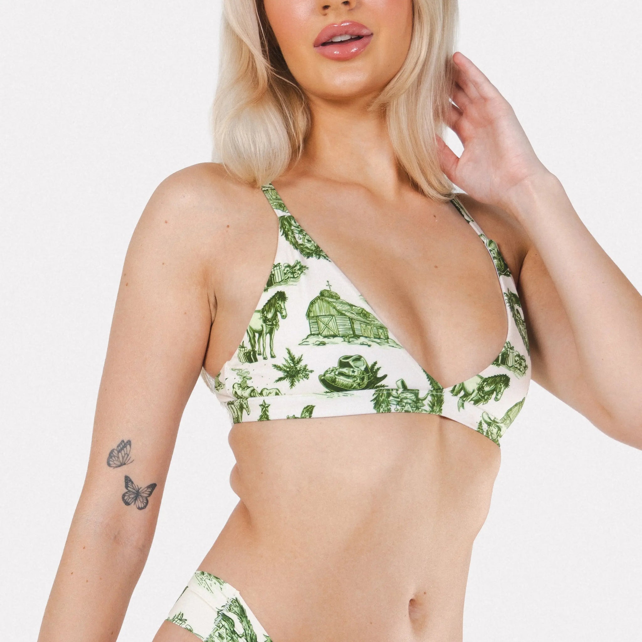 The Western Wonderland | Western Toile Boob Hammock™ Triangle Bralette - Shinesty - Flyclothing LLC