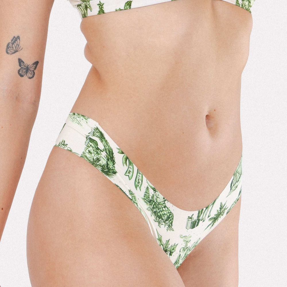 The Xmas In Texas | Western Toile Seamless Thong - Shinesty - Flyclothing LLC